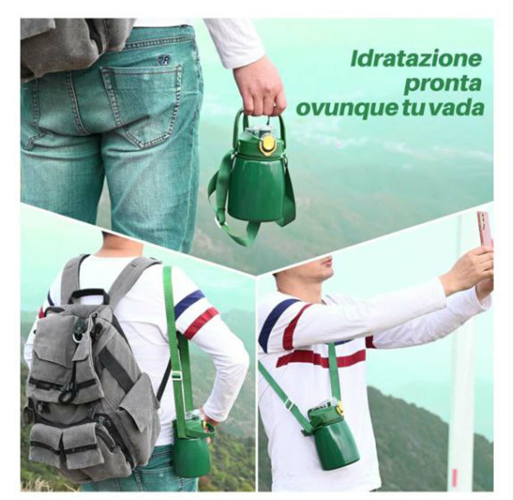 Термос, для детей и взрослых, 800 г, держит тепло/холод до 18 ч — фото 1