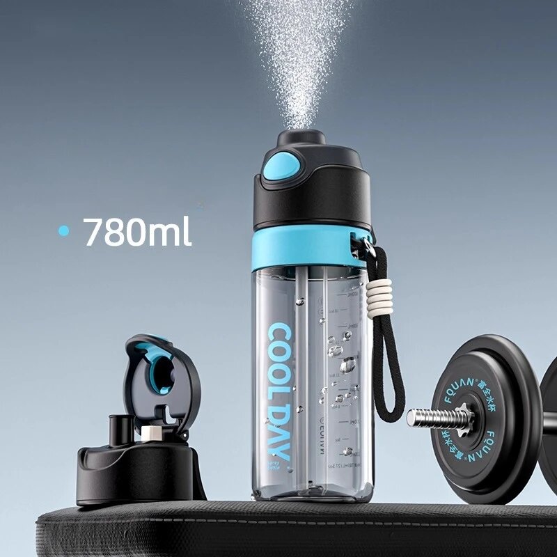 Бутылка для воды 780мл Cool Day, распылитель, Цвет: B