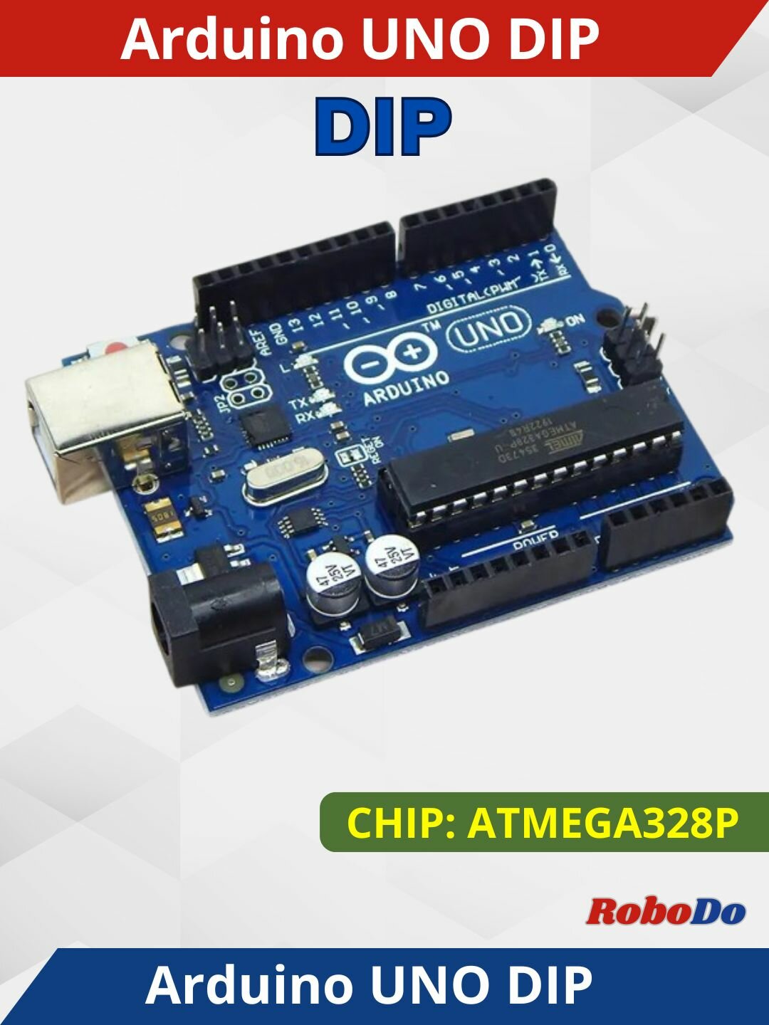 Плата-контроллер Arduino UNO R3 DIP Atmega328P Development Board