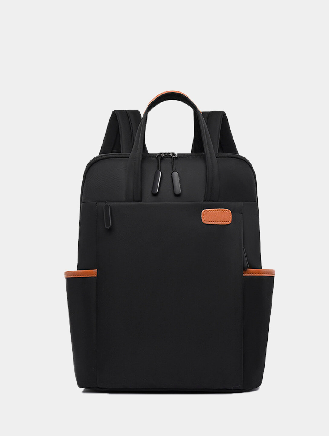 Рюкзак для ноутбука, женский, для учебы и работы , черный, 37x29x12 см — фото 1