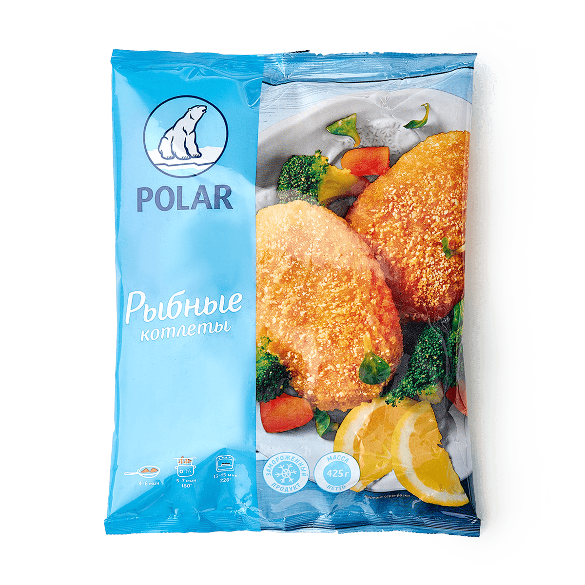 Котлеты Polar, из тресковых пород, в панировке, замороженные, 425 г