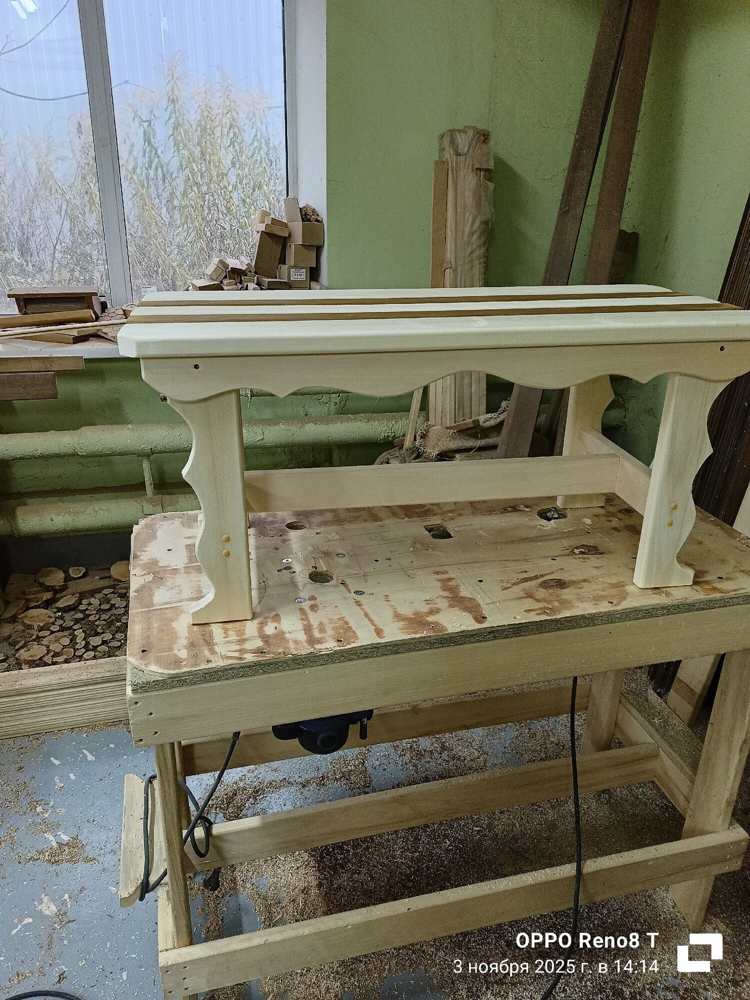 Деревянная лавка 100x40x42 для сада парка террасы готовое изделие