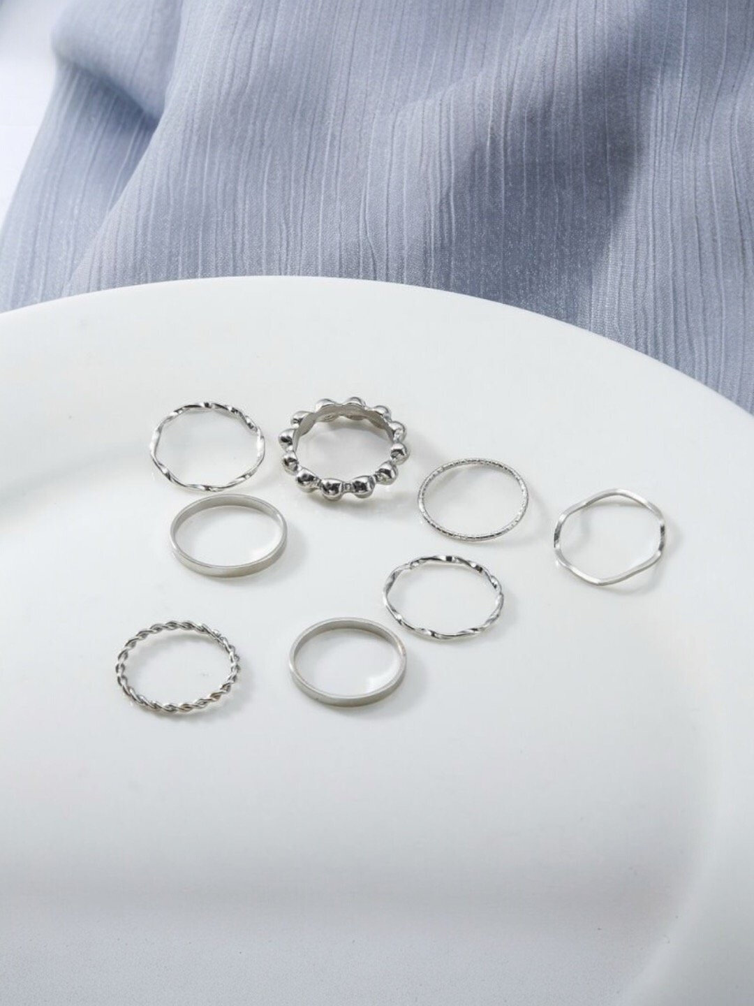 Кольцо, безразмерное, ширина 1.3 мм, серебряный — фото 1