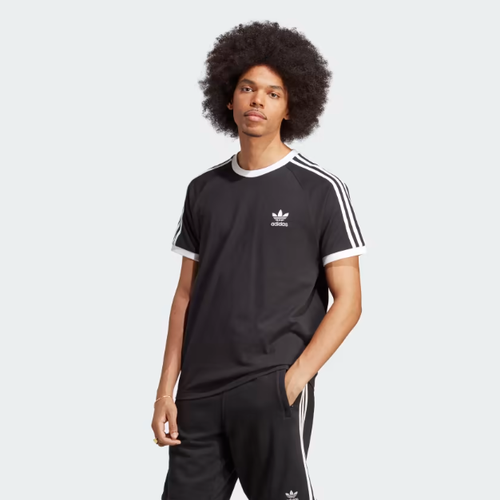 Футболка adidas Originals Adicolor Classics 3-Stripes, размер S, черный футболка adidas aeroready 3 stripes силуэт прямой размер l int бежевый