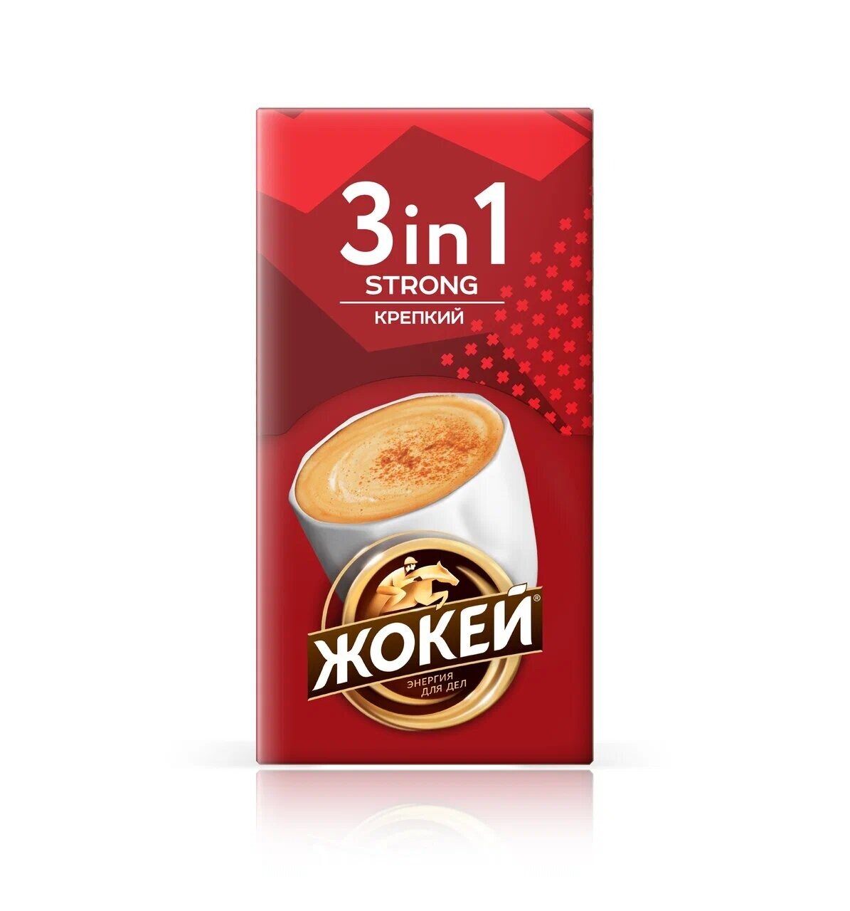 Растворимый кофе Жокей Strong 3 в 1 крепкий, в стиках (10 шт.)