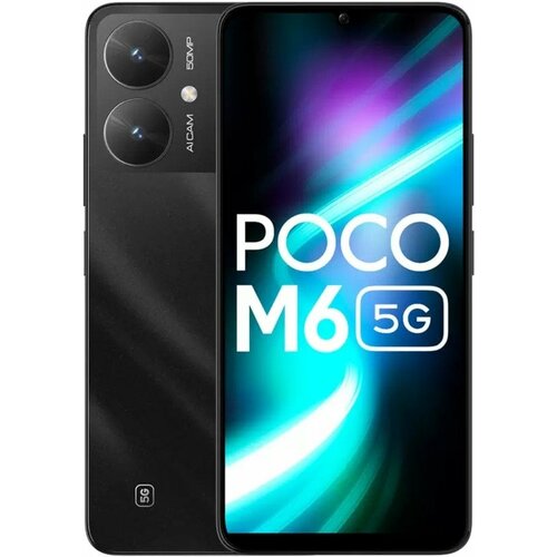 Смартфон Xiaomi Poco M6 5G 8256 ГБ Global SIMmicro SIM Galactic Black 14910₽