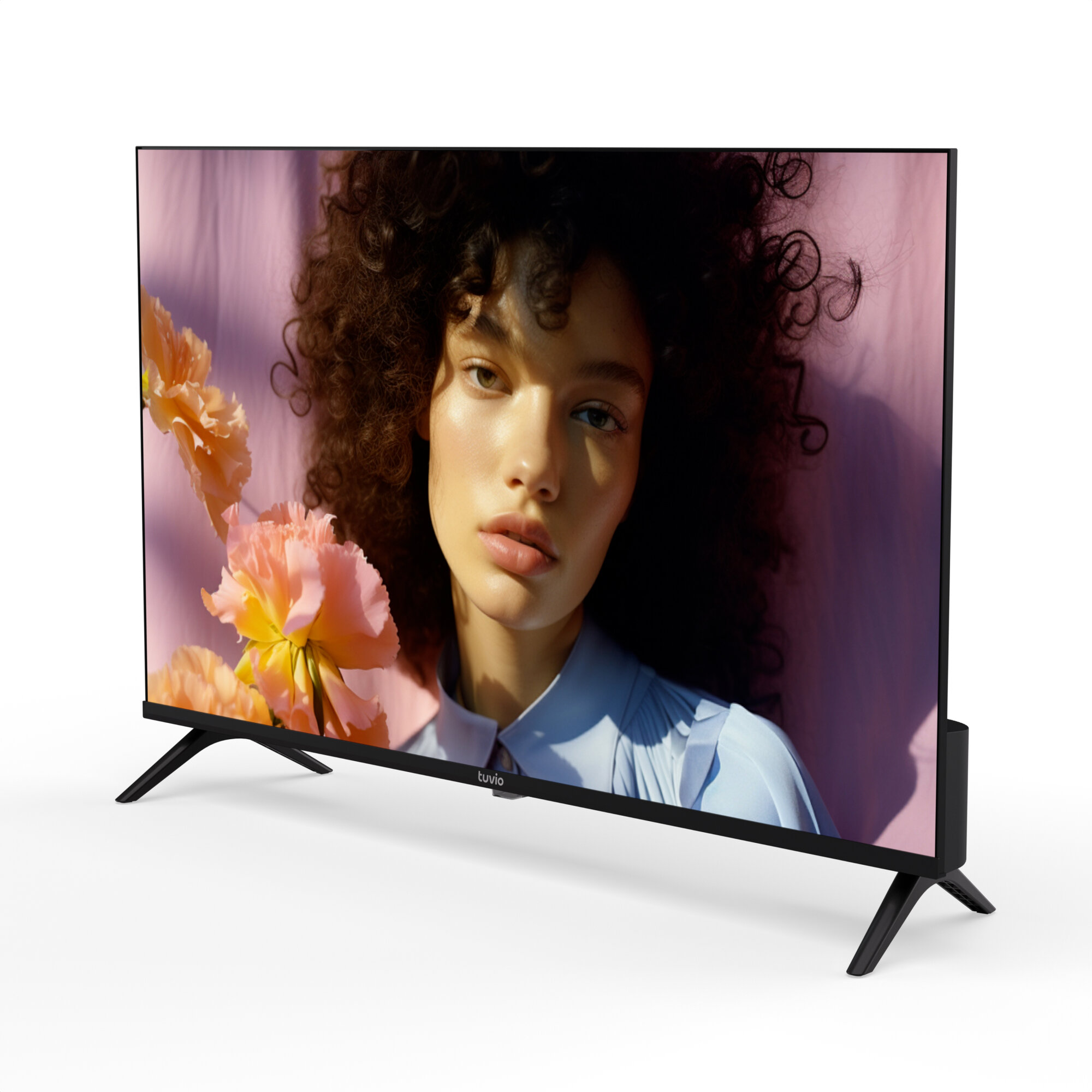 32” Телевизор Tuvio HD-ready DLED Frameless на платформе Яндекс.ТВ, TD32HFBHV1, черный, 