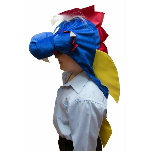 фото Маска бока, размер 52-54, синий/красный/желтый