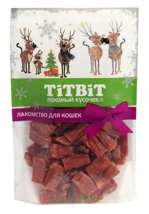 Лакомство для кошек TITBIT колбаски говяжьи, 60 г - фото №9