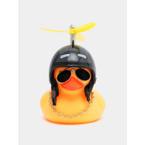 Утка игрушка в машину в шлеме с пропеллером в очках Цвет Серый 499₽