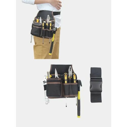 Сумка поясная строительная для инструментов Цвет Черный 1428₽