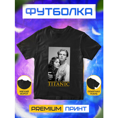 фото Футболка, размер l, черный без бренда