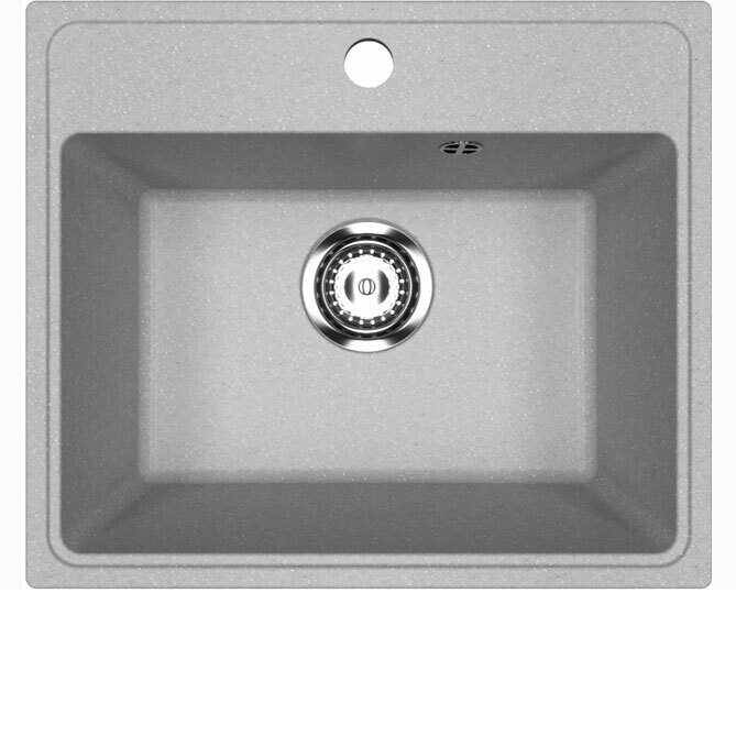 Мойка для кухни врезная SURAGRAN STANDART ST-4942 цвет светло-серый - фотография № 1