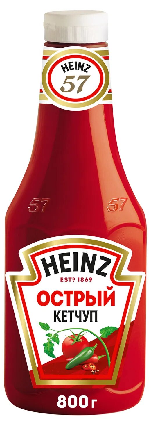 Heinz Томатный Кетчуп Острый, 800г.