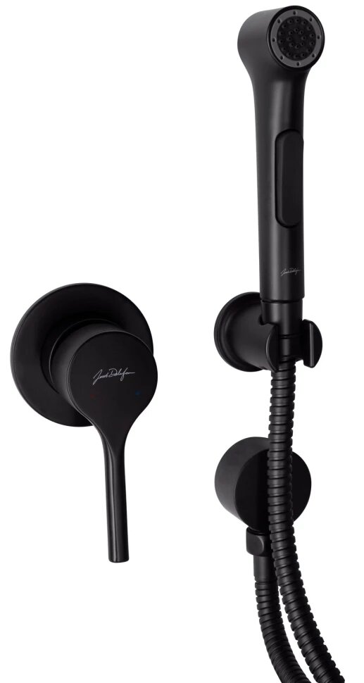 Гигиенический душ Jacob Delafon Elate E24610-BL со смесителем черный матовый