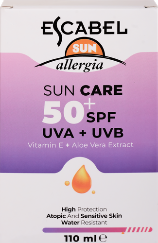 Крем солнцезащитный ESCABEL SUN Allergia SPF50+, 110мл