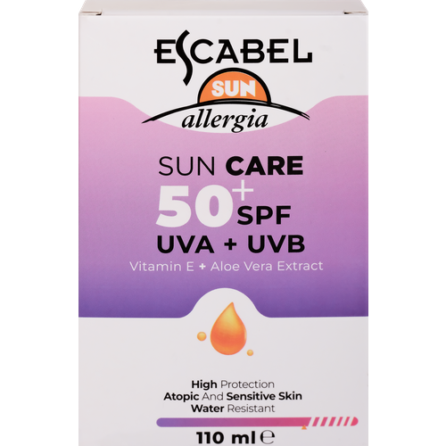 Крем солнцезащитный ESCABEL SUN Allergia SPF50 110мл 582₽