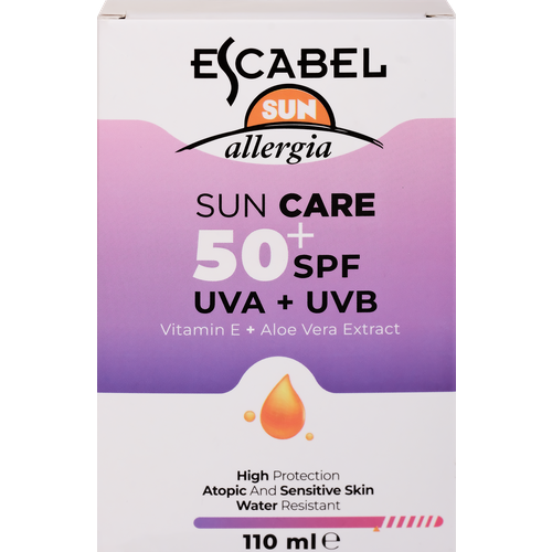 Крем солнцезащитный ESCABEL SUN Allergia SPF50+, 110мл