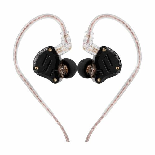Гибридные наушники KZ ZS10 pro черные без микрофона 579000₽