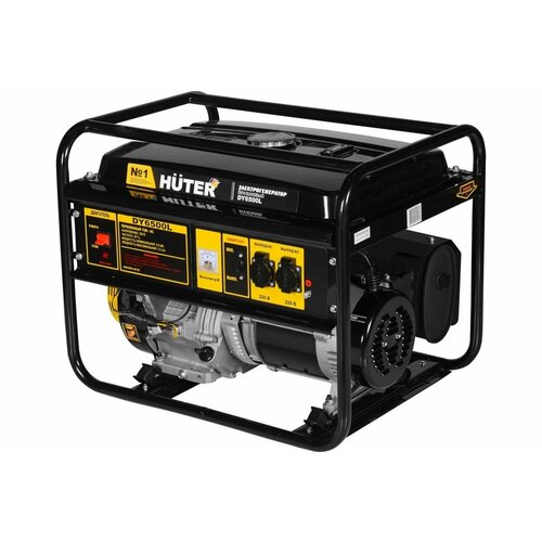 Бензиновый генератор Huter DY6500L электрогенератор huter dy6500l