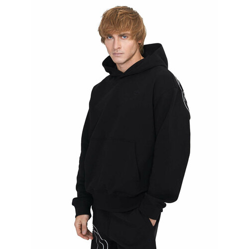 Худи DIESEL S-MACS-HOOD-MEGOVAL-D, размер XL, черный