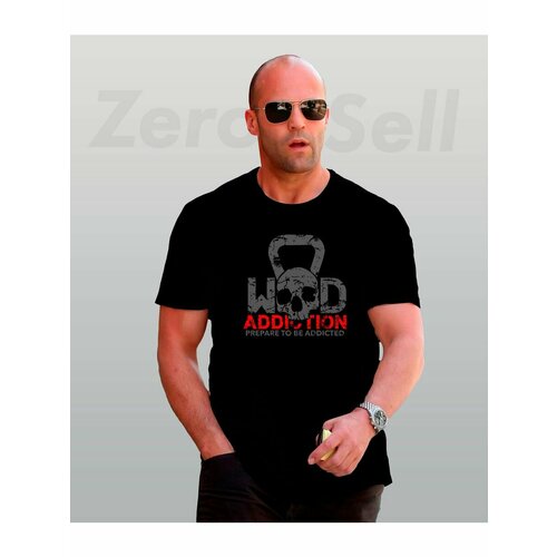 фото Футболка череп и гиря, размер xxxl, черный zerosell