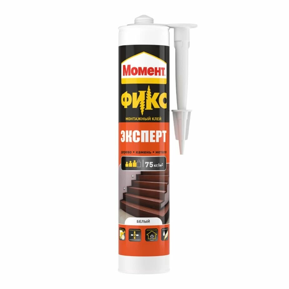 Клей монтажный акриловый Момент Fix Эксперт белый 275 мл