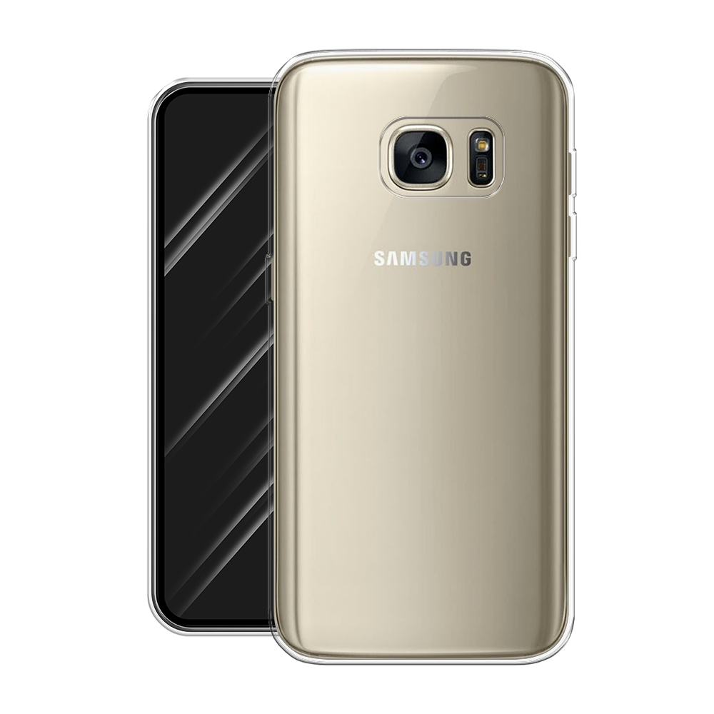 Силиконовый чехол на Samsung Galaxy S7 edge / Самсунг Галакси S7 edge, прозрачный