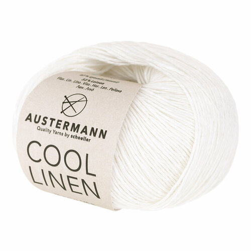 Пряжа Cool Linen 67% лиоцелл 33% лен 50 г 140 м Austermann 90346-0001