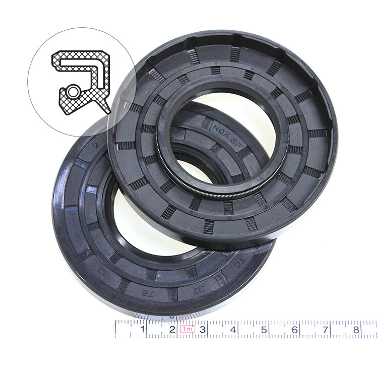 Манжета армированная (Сальник) 37х76х10 (тип 2 / TC) 70NBR