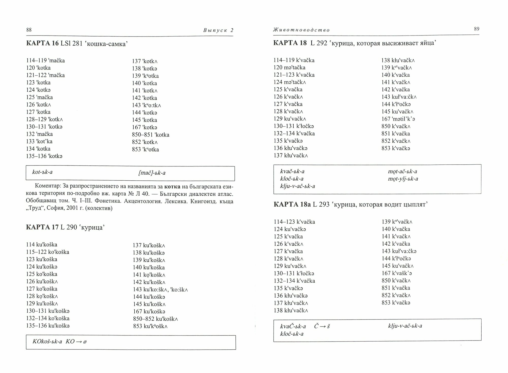 Общеславянский лингвистический атлас. Болгарские материалы. Том 1. Животный мир. Том 2. Животноводст - фото №2