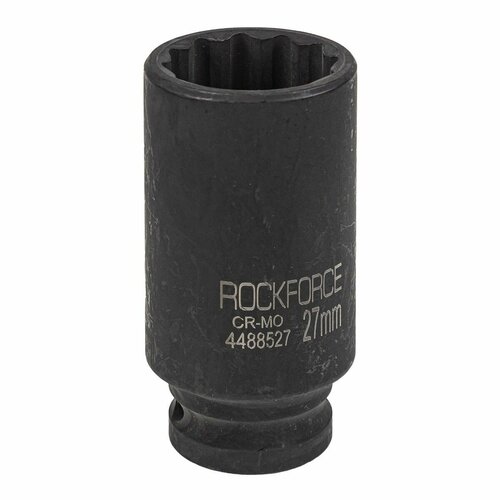 Головка ударная глубокая 27мм (12гр.), 1/2' Rock FORCE RF-4488527 1 212гр головка глубокая 27мм rock force rf 5497727