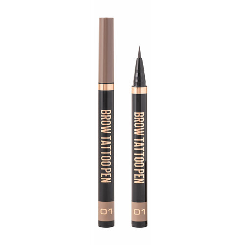 STELLARY Лайнер стойкий для бровей Brow Tattoo Pen, 0,7 мл, 01 Светло-коричневый