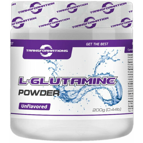 transformation citrulline malate powder 200 гр без вкуса Transformation L-Glutamine Powder 200 гр (без вкуса)