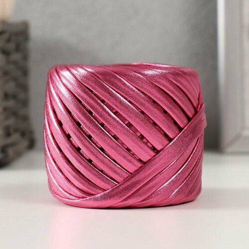 Трикотажная пряжа металликДискотека 100г Розовый 969₽