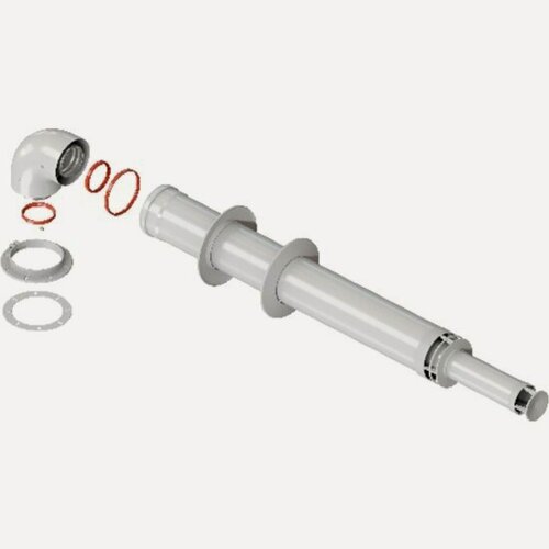 Изображение товара Комплект дымохода Rommer RCA-6010-241000 антилед 60/100 - 1000мм (Bosch, Buderus, Navien S/C/E, Baxi ECO Nova/Classic, Baltur, Fondital ) в комплек