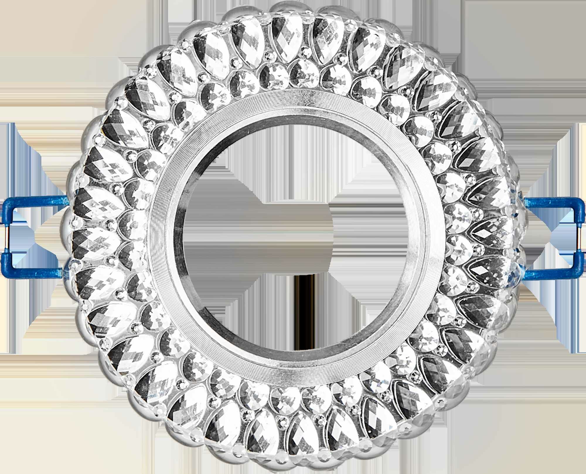 Светильник точечный встраиваемый Italmac Emilia 51 3 70 с LED-подсветкой под отверстие 60 мм, 3 м², цвет прозрачный - фото №10