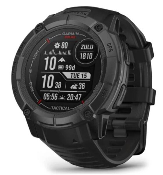 Умные часы Garmin Instinct 2X Solar, Tactical Edition черный 010-02805-03
