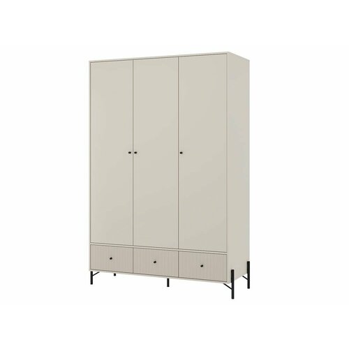 Шкаф трехстворчатый Rostid 154x63x230 цвет дуб натюрель белый премиум 52975₽