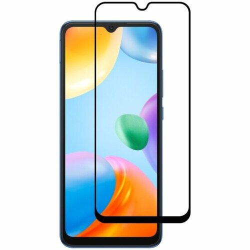 Защитное стекло 3D Zibelino для Xiaomi Redmi 10C 4G/Poco C40 4G (6.71), черная рамка