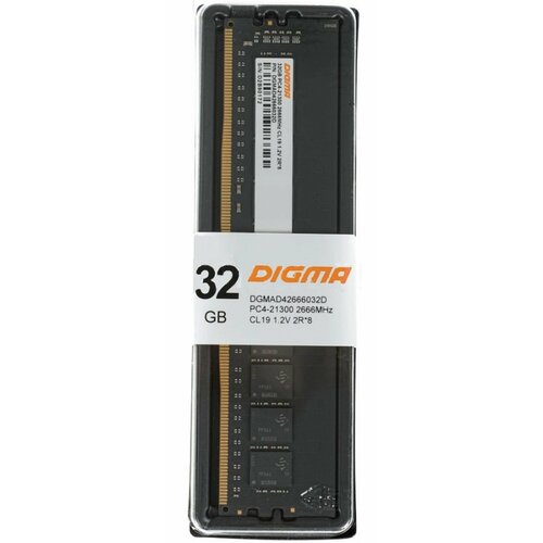 Оперативная память DDR4 Digma 32Gb 2666MHz DIMM (DGMAD42666032D)