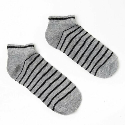 Носки Happy Frensis, размер 23-25, белый, серый носки happy frensis размер 25 белый