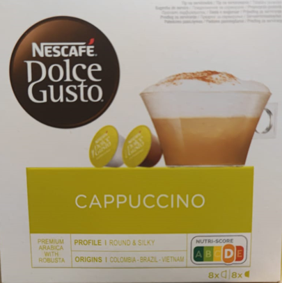 Кофе в капсулах Nescafe Dolce Gusto Cappuccino 16 капсул, 8 порций, 1уп.