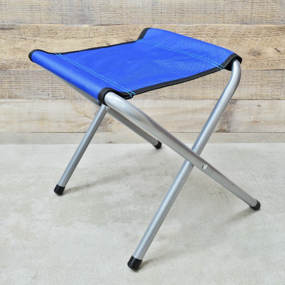 фото Табурет складной 28*28*32см (двойная ткань), цвет в ассортименте