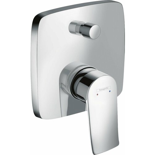 Смеситель Hansgrohe Metris 31451000 для ванны с душем, хром смеситель hansgrohe metris 31442000 хром хром