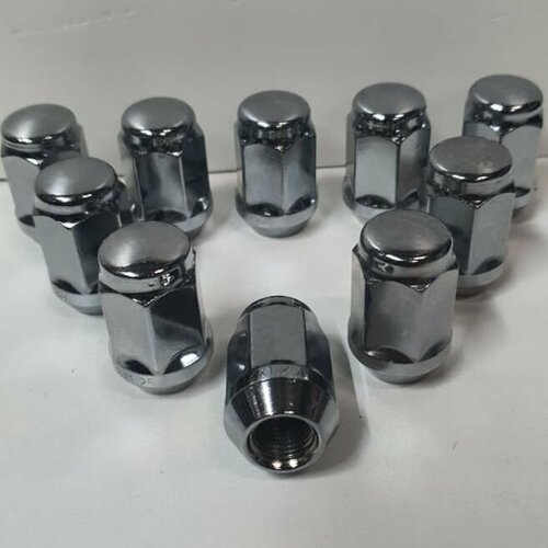 Гайка колёсная 12x1,25x35, конус, под 19 ключ, 10 штук