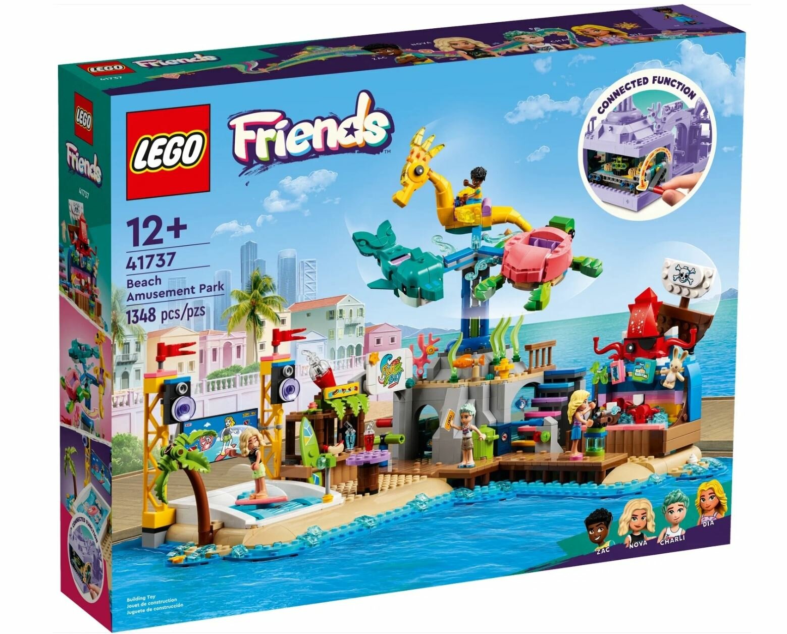 Конструктор LEGO Friends 41737 Пляжный парк развлечений, 1348 дет.