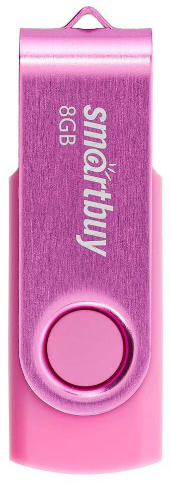 USB-флеш накопитель (SMARTBUY (SB008GB2TWP) UFD 2.0 008GB Twist Pink розовый)
