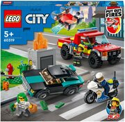 Конструктор LEGO City Fire 60319 Пожарная бригада и полицейская погоня, 295 дет.