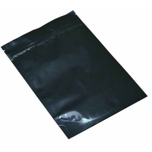 Фольгированный дой-пак с zip lock черный 13163 см 110 мкм 100 штуп 3980₽